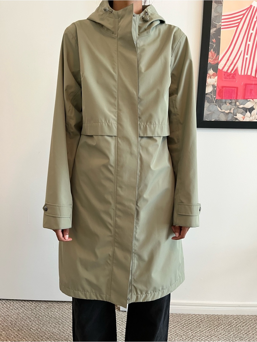 Mondetta Khaki Olive Green Raincoat L